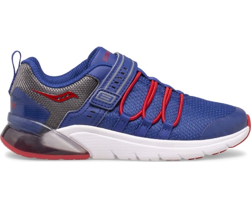 Tenis Saucony Flash Glow 2.0 Niños Zapatillas Azul Marino / Rojas / Gris México MX-295-ZO